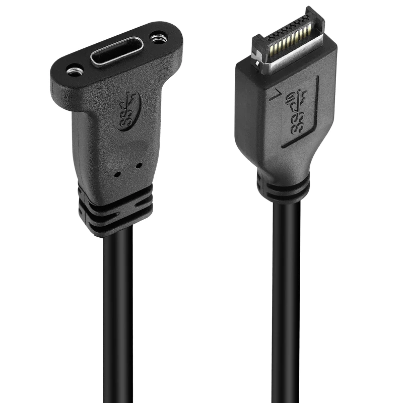 Разъем USB 3.1 на переднюю панель типа USB3.1. Кабель расширения для передней панели ПК, 50 см.