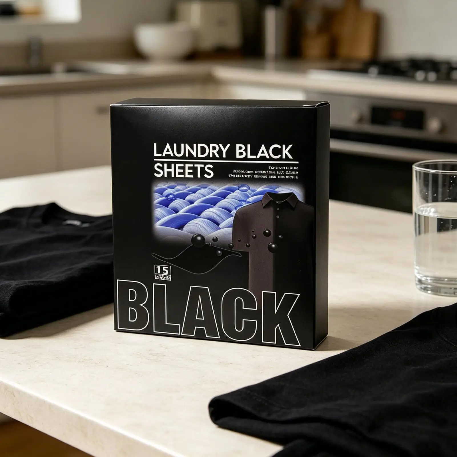 15Pcs Gentle Black Clothes Dye Sheets Universal Fiber Color Protector For Washing Machine Home Dorm Apartment Travel Business view 4
