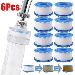 Universal Faucet Filter PP Cotton Filtration for Kitchen Bathroom Remove Chlorine Heavy Metals Rotatable Shower Water Purifier