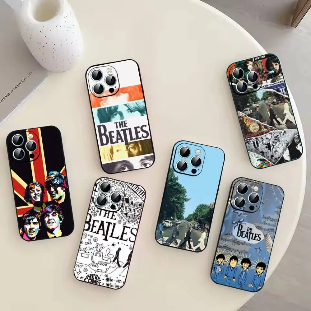 

Band B-BeaTles Phone Case For iPhone 17,16,15,14,13,12,11 Plus,Pro Max,XS,Soft Black Cover