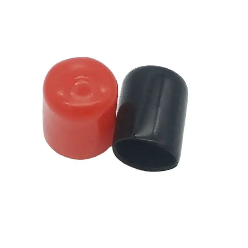 

9mm Rubber cover End cap for F connector Cable wire thread cover vinyl End cap rubber steel pole tube pipe protect waterproof