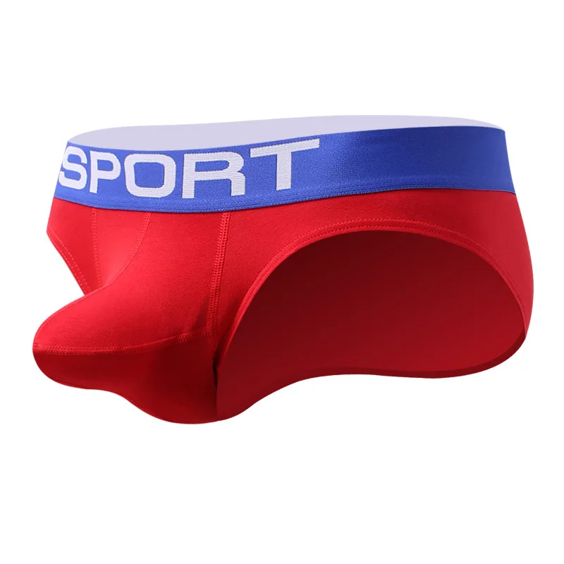 Stretchy Cotton Breathable Sports Bikini for Men Penis Pouch Separation Mankini Sweat Absorption Gay Sexy Hip Lift Erotic Briefs