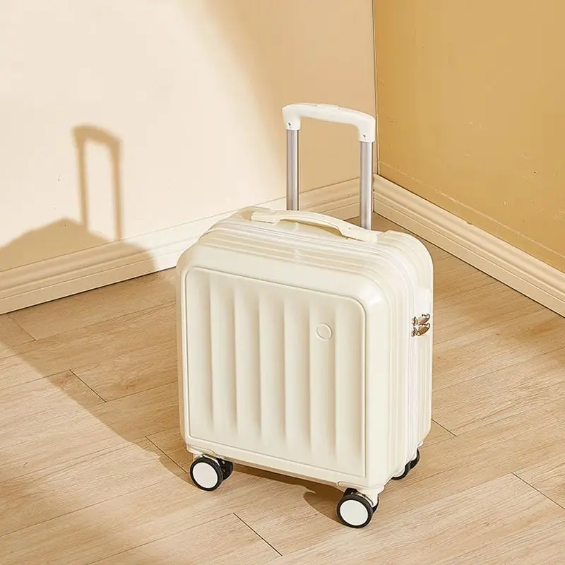 Valise de voyage à roulettes légère pour hommes, petite valise à main, 18 pouces, femme, nouveau, 2024