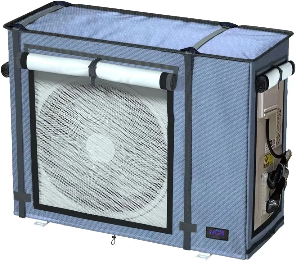 

Outdoor AC Cover, 38.2"L x 17"W x 32.7"H, Waterproof Protector for 24000-36000 BTU Units, Grey