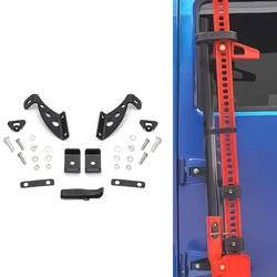 Black Hi Lift Jack Mount Hood Hinge Door Hinge Bracket For Jeep Wrangler JK JKU 2007-2024 JL Accessories
