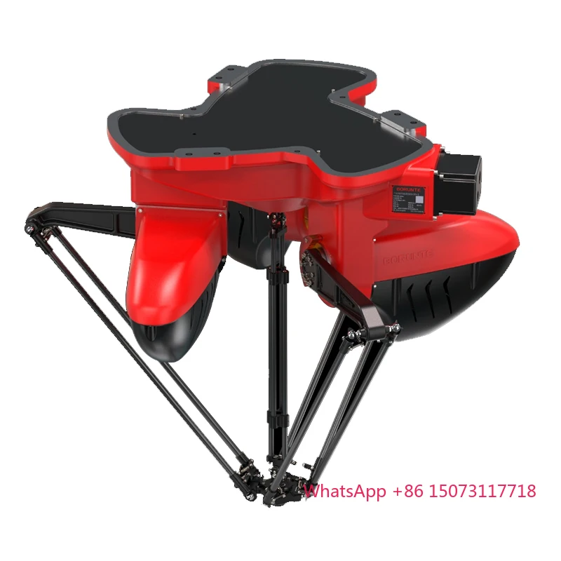 BORUNTE 4 محور روبوت 3 كجم حمولة دلتا روبوت مع نظام بصري لتغليف وفرز المنتج