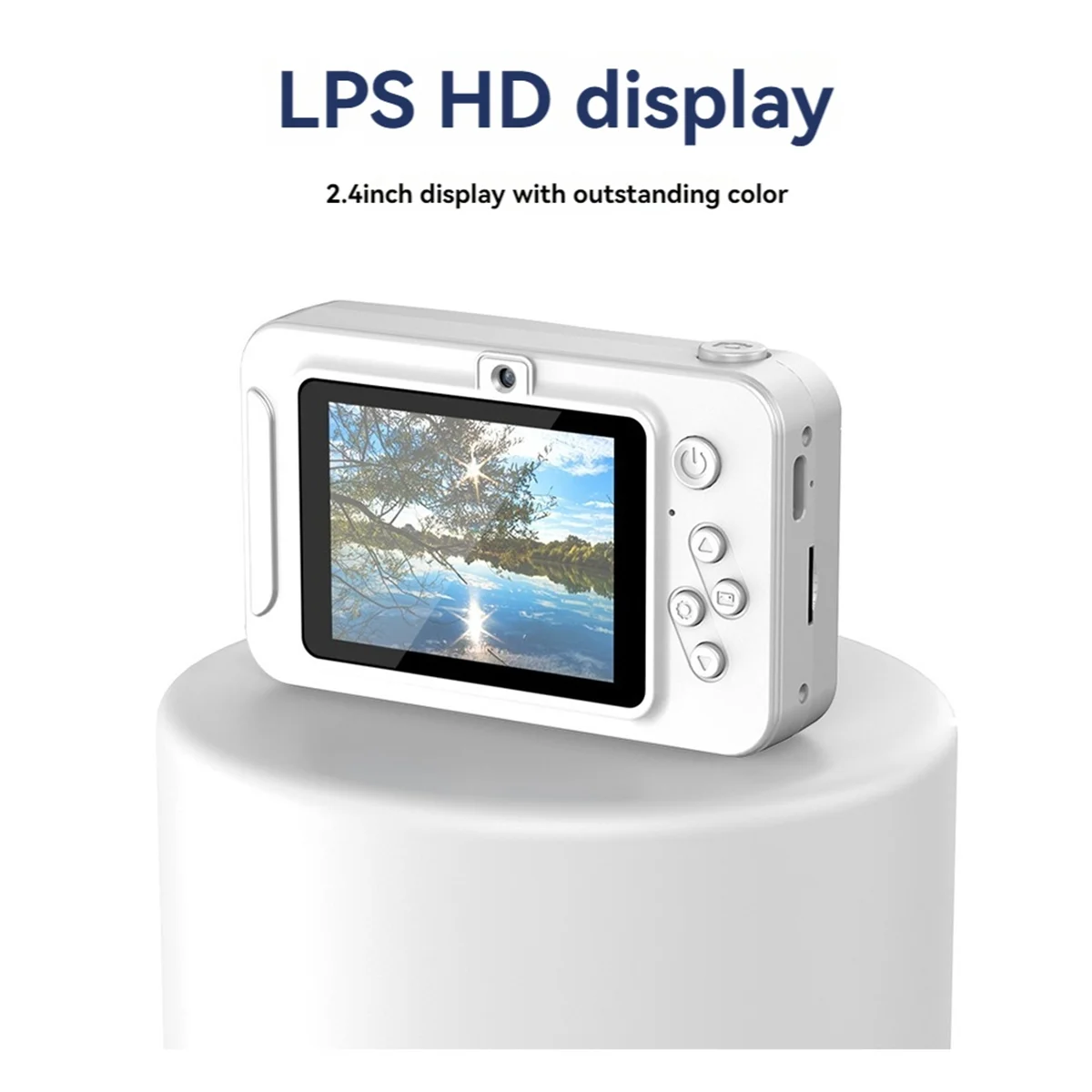 Fotocamera digitale 4K Fotografia ad alta definizione CCD Viaggio Selfie Entry-Level Piccoli studenti Campus Selfie Camera Nero