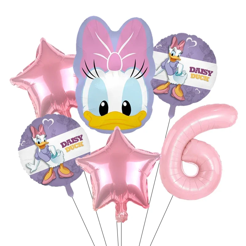Cartoon Donald Nummer Eend Daisy Aluminium Film Ballon Set Bolvormige DIY Verjaardag Arrangement Feestdecoratie Ballonnen Kawaii