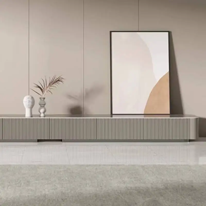 Modern Long Tv Cabinet European Decoration Gray Storage Nordic Tv Cabinet Unique Vintage Luxury Muebles De Sala Furniture Home