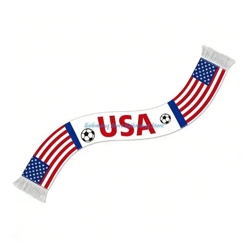 573B Football Scarf Highlighting 2026 Contest National Emblems Football Championship