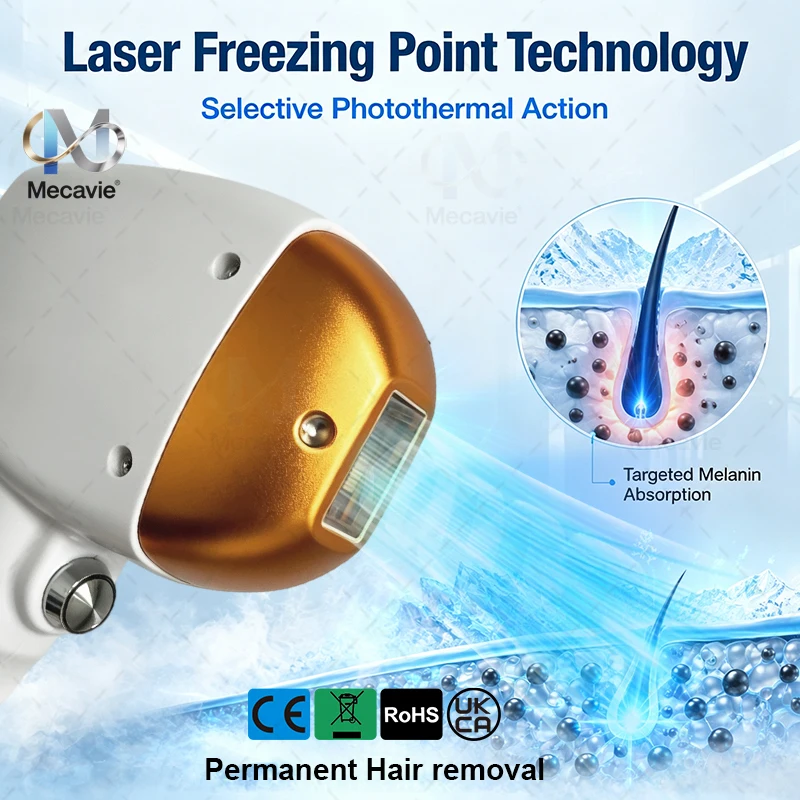 Professional 2 IN 1 Hair Removal & Picosecond Machine Permanent Hair Reduction Device with Cooling System Beauty Equipment
