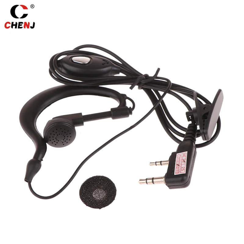 For Baofeng BF-888S UV5R Walkie-Talkie 992 Earwear 2 Pin K Type Walkie Talkie Headset Earphone Wired Two Way Ham Radio Earpiece