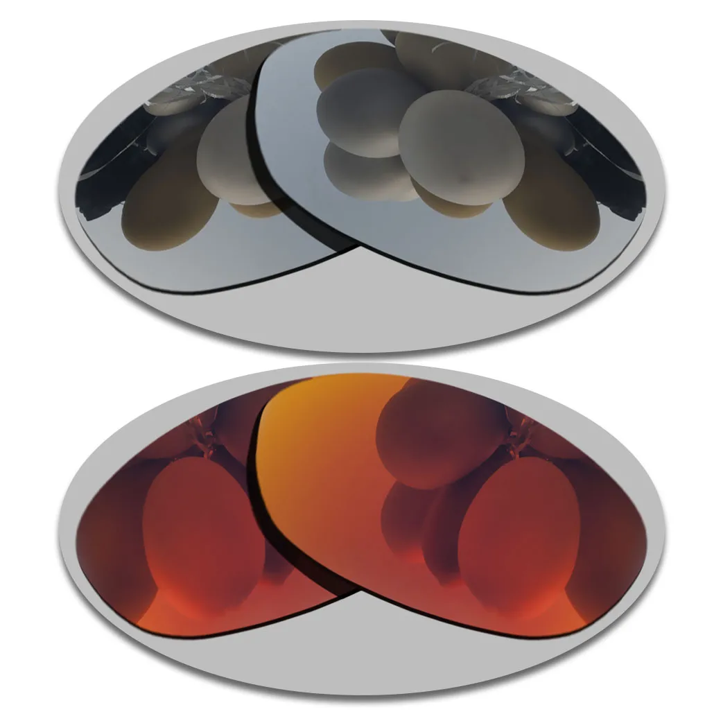 

Silver&Fire Red Lenses Replacement For-Costa Del Mar Brine BR11 Polarized Sunglasses