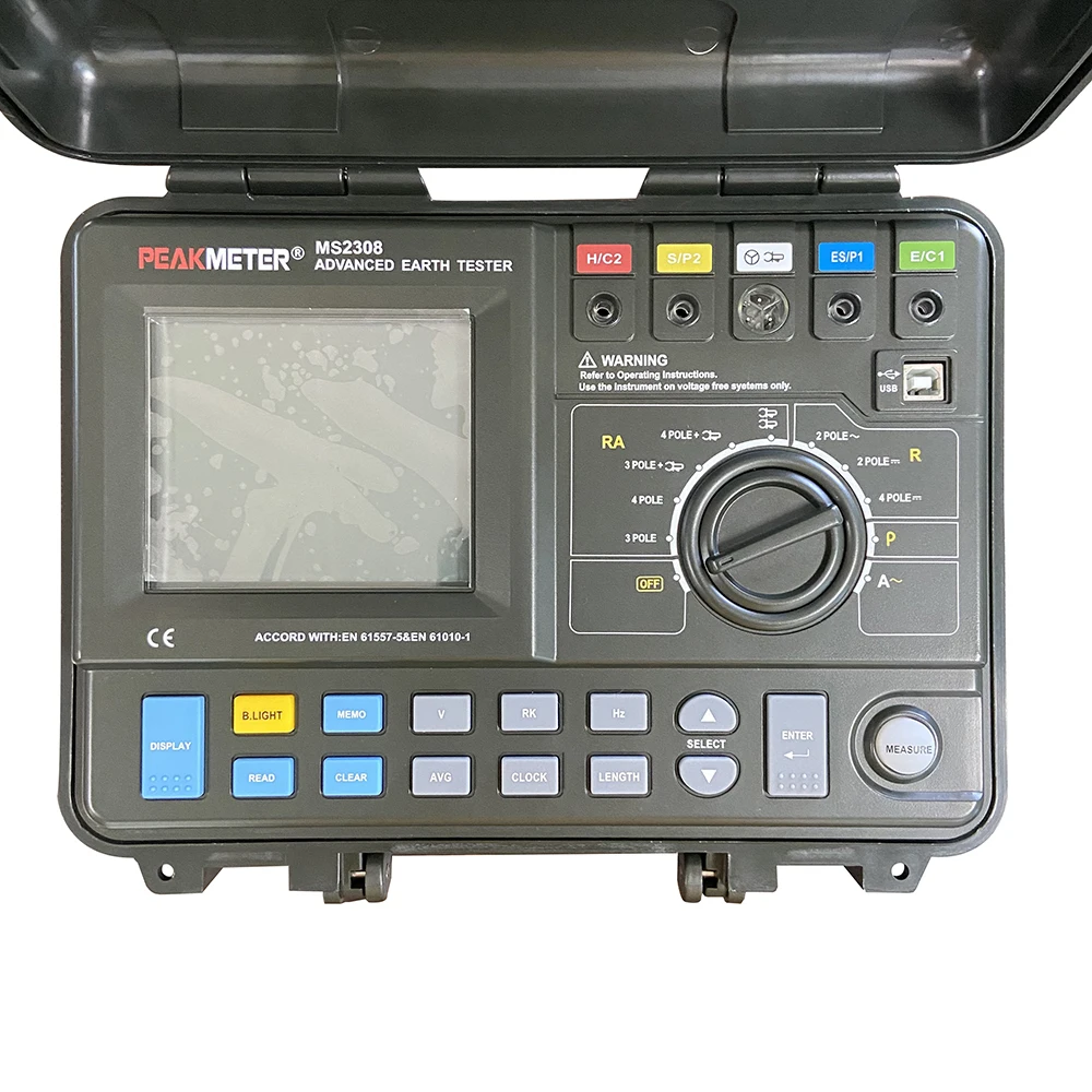 Professional Digital Earth  Resistance Tester Meter