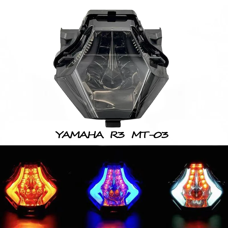 

Suitable for Yamaha R25 R3 MT03 MT25 MT07 FZ-07 motorcycle modified brake light turn signal integrated tail light
