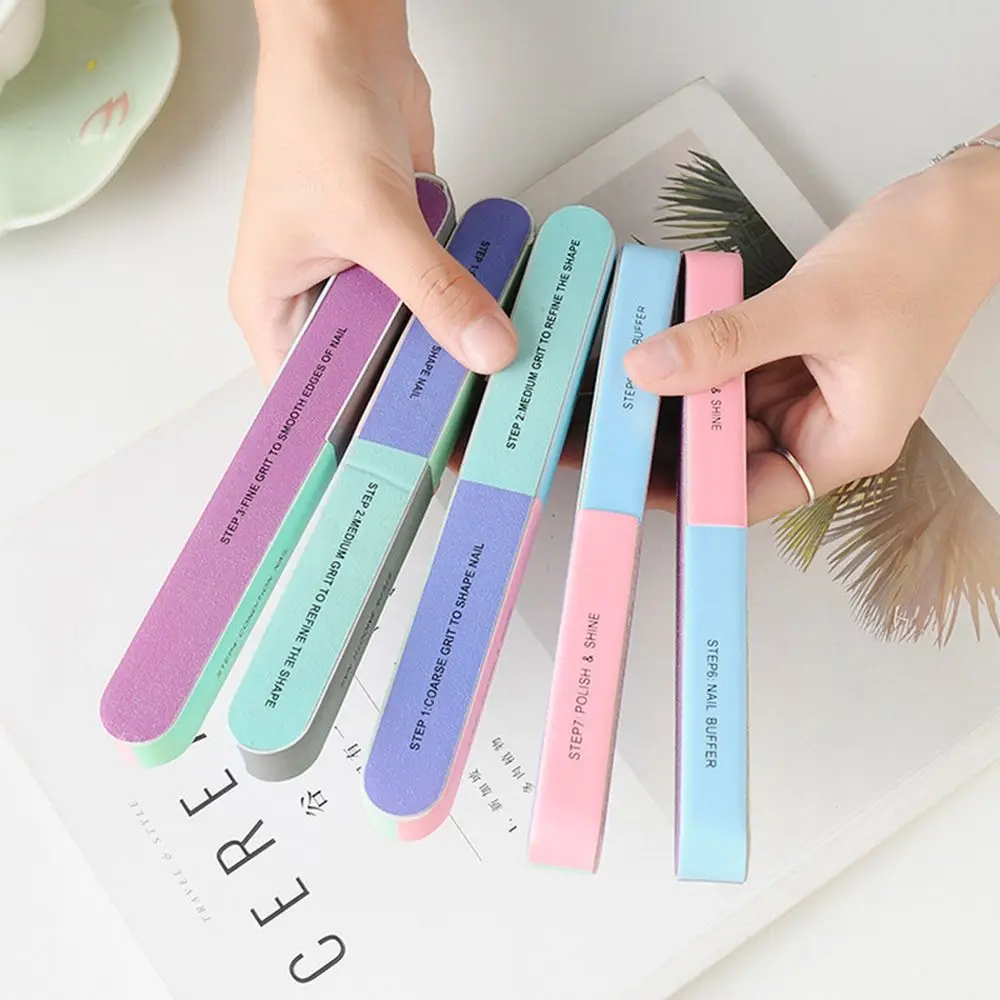 Professional Pedicure Manicure Nail Care Nail Files Sanding Buffer 7 Sided