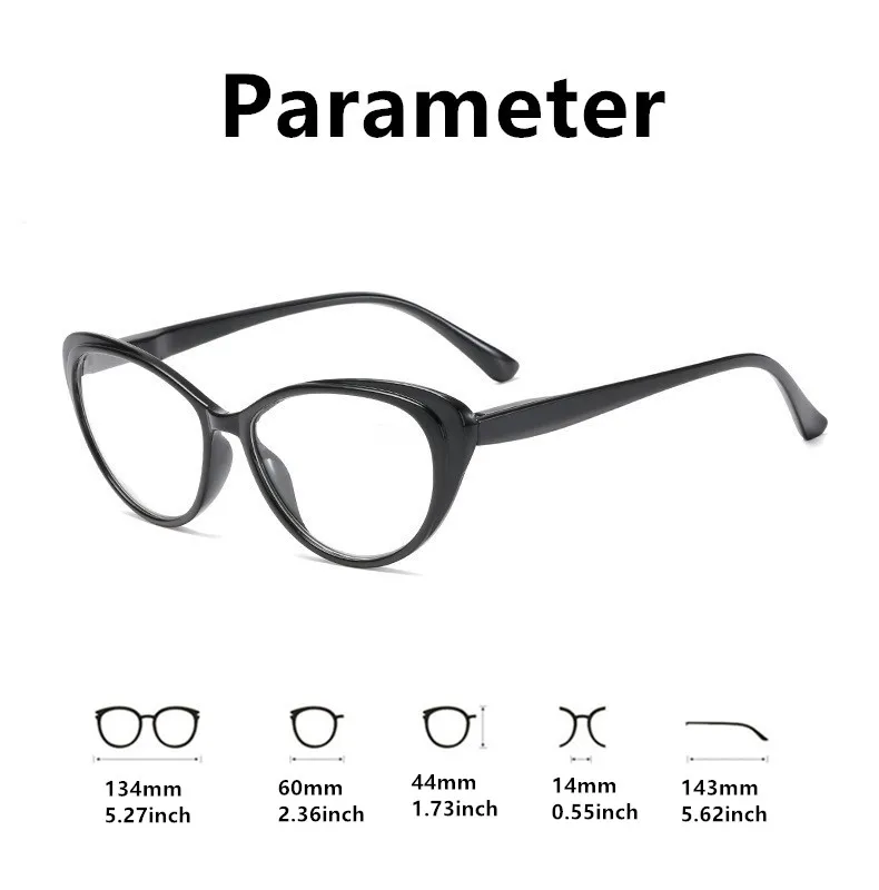 2025New امرأة نظارات للقراءة عالية الجودة المضادة للبلط ، نظارات ، موضة تنوعا الرجعية عين القط الربيع المفصلي القراء