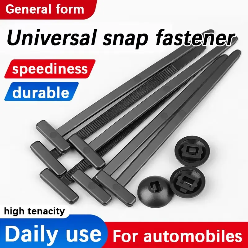 Zip ties, snap fasteners, fixing nails, car under guard panels, mudguards, linings, trunk universal zip ties