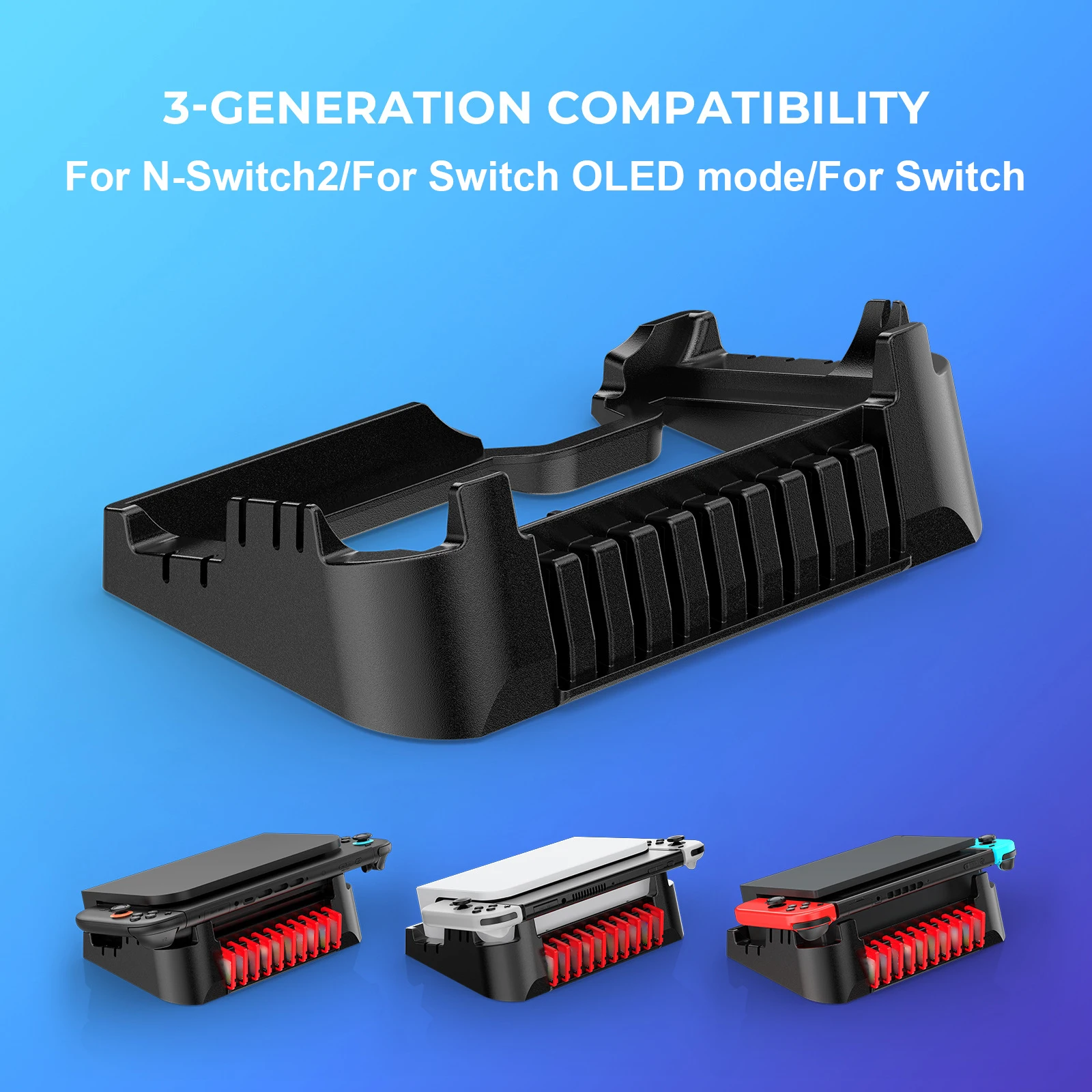 Game Console Host Storage Rack for Switch 2 Charging Dock Station Base Game Console Horizontal Base Stand Console Accessories