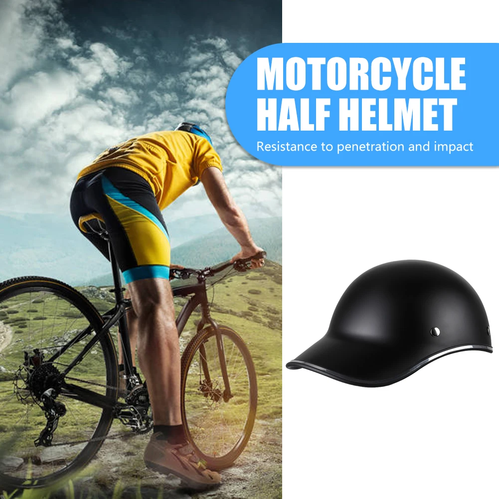 Fashion Bike Helmet Extended Brim Baseball Hat Style Adult Electric Bicycle Helmets Impact Resistance Sunscreen Protective Gear