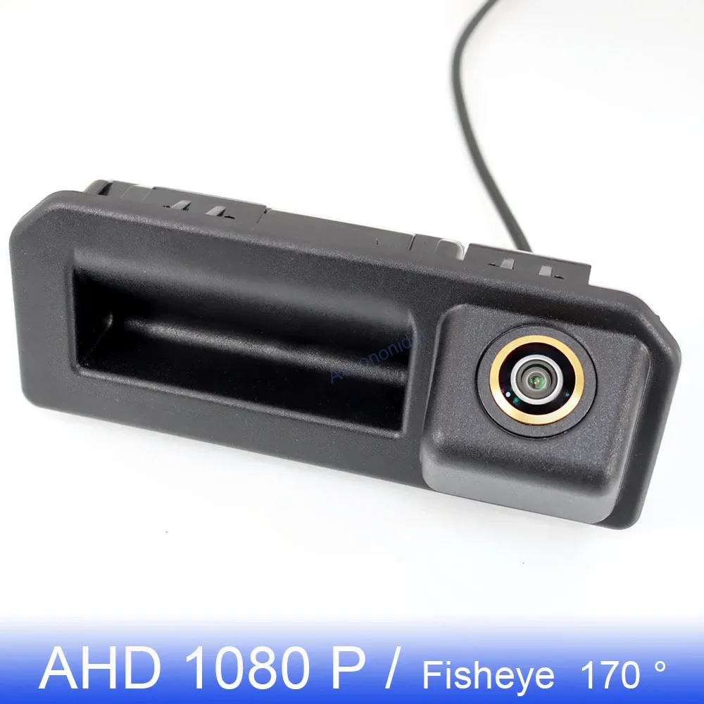 

Golden FishEye AHD Car Trunk Handle Rear View Camera For Audi Q2 Q2L Q5L A5 2020 2021 Polo KODIAQ For Skoda Rapid FL 2016~2021