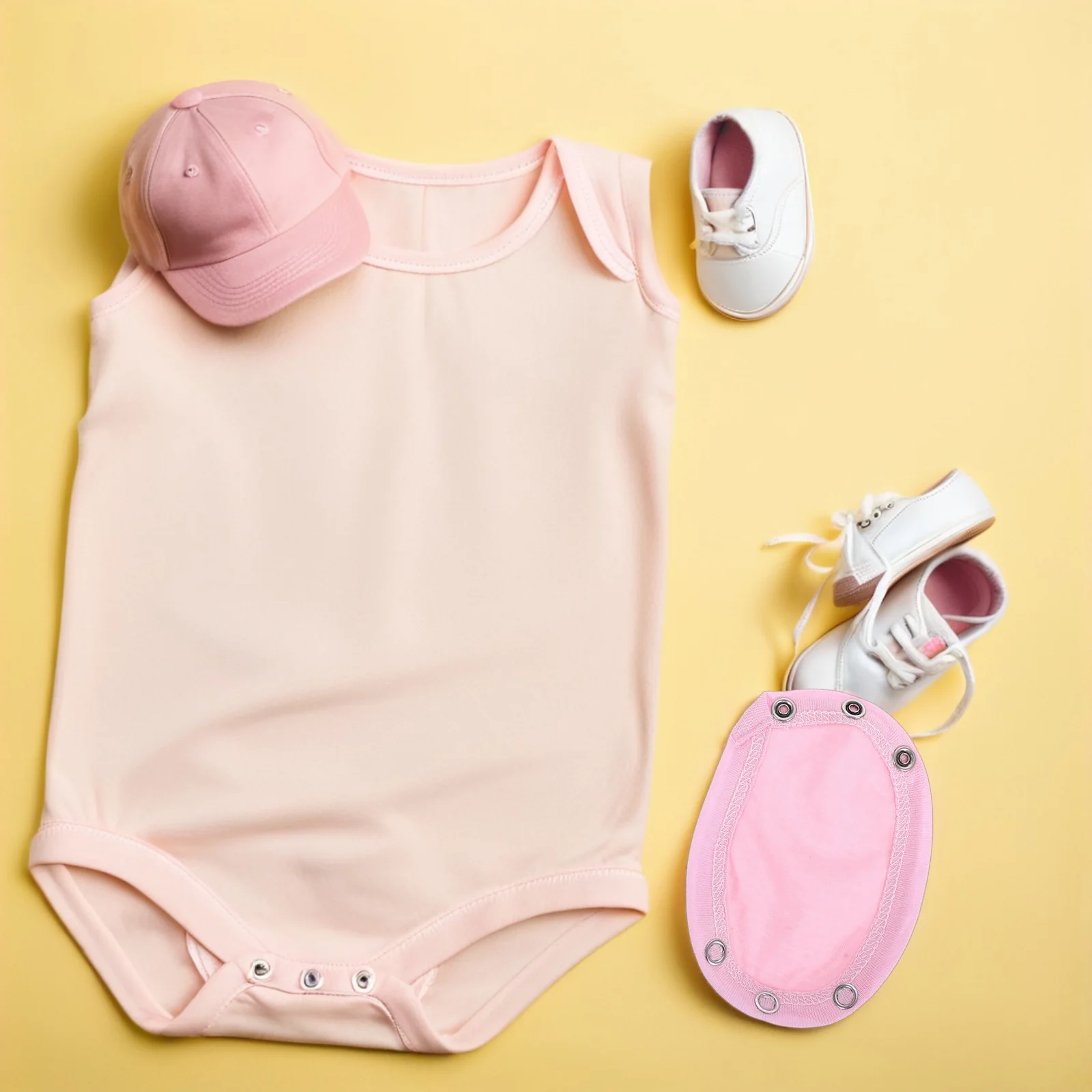 

5Pcs Soft Cotton Bodysuit Extender for Babies Snap Closure Jumpsuits Extension for Toddlers Comfortable Fit All Season