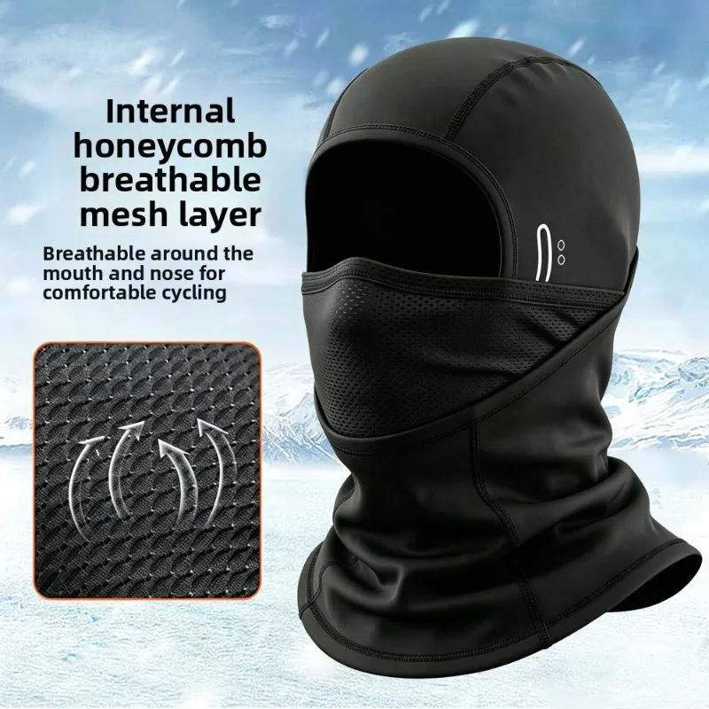 Cold Resistant Thermal Protective Head Cover Windproof Face Mask Neck Warmer for Autumn Winter Outdoor Skiing Motorcycle Riding
