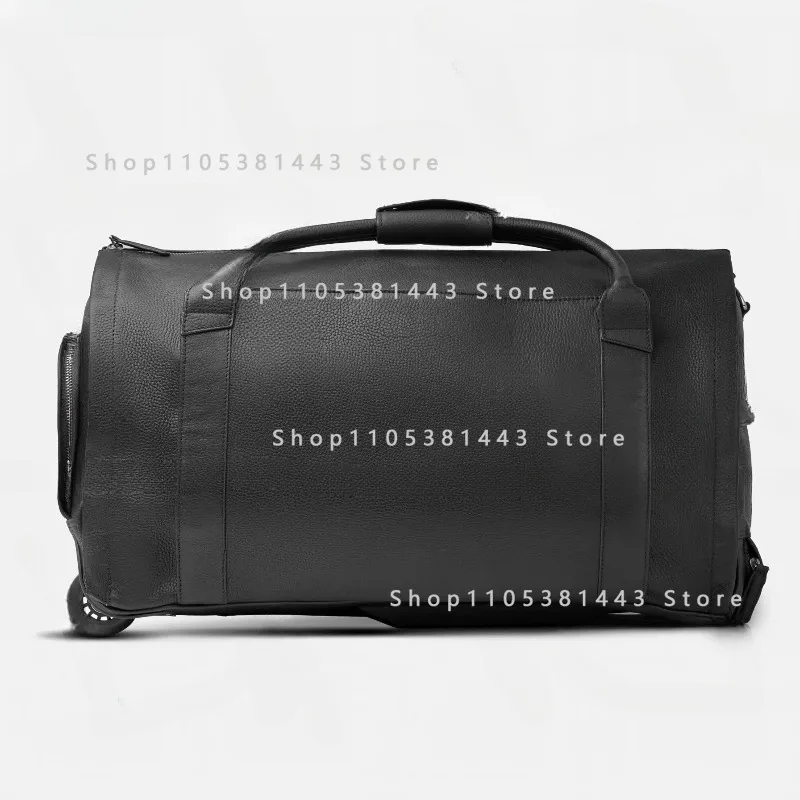 

Trolley Case Suit with Wheels Buggy Bag Foldable Dry Wet Separation Multi-Purpose.