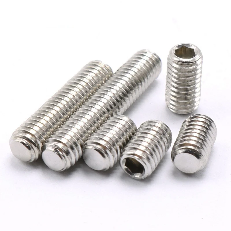 20pcs M3 M4 M5 M6 M8 DIN916 304 Stainless Steel Hex Hexagon Socket Allen Cup Point Set Screws Grub Screw