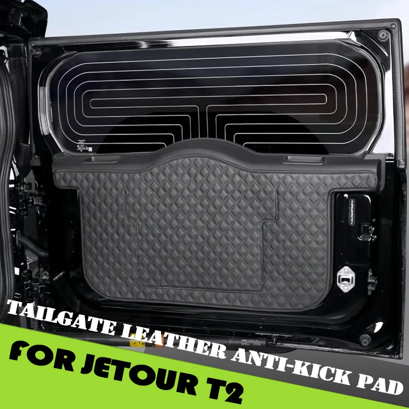

Auto Tailgate Leather Anti-kick Pad Fit for Jetour Traveller T2 2023 2024 2025 Modified Car Trunk Protection Pad Car Accessories
