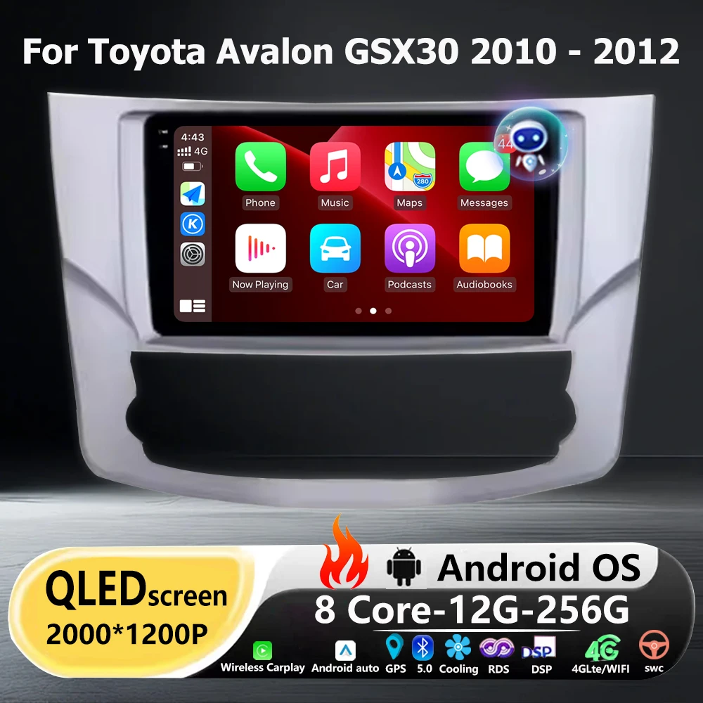 

Android 16 Auto For Toyota Avalon GSX30 2010 - 2012 Car Radio Multimedia Video Player GPS Navigation Tools Carplay BT 360 Camera