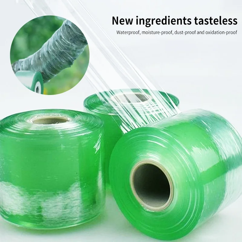 1Roll PE Grafting Tape Film Self-adhesive Garden Tree Plants Seedlings Vine Tomato Grafting Accessories Stretchable