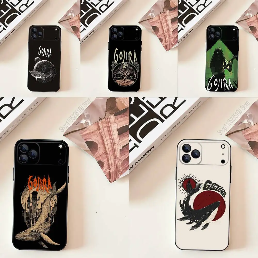 

Ремешок G-GojiraS Mea C-Culpa для iPhone 17,16,15,14,13,12,11,Pro,Max,Plus,E,SE4,Air,Mini Черный мягкий чехол для телефона