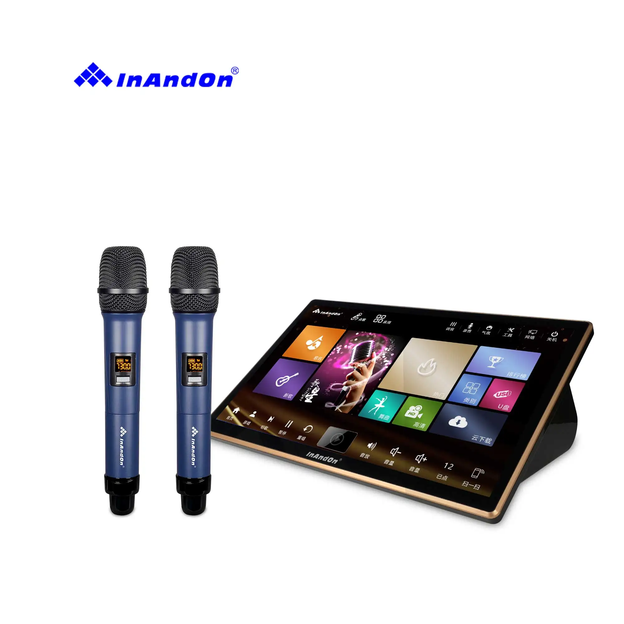 

InAndOn 18.5 5in1 6T Latest Karaoke System Home Party New Design 4k OutPut Phone Pick Songs Karaoke Machine Karaoke System