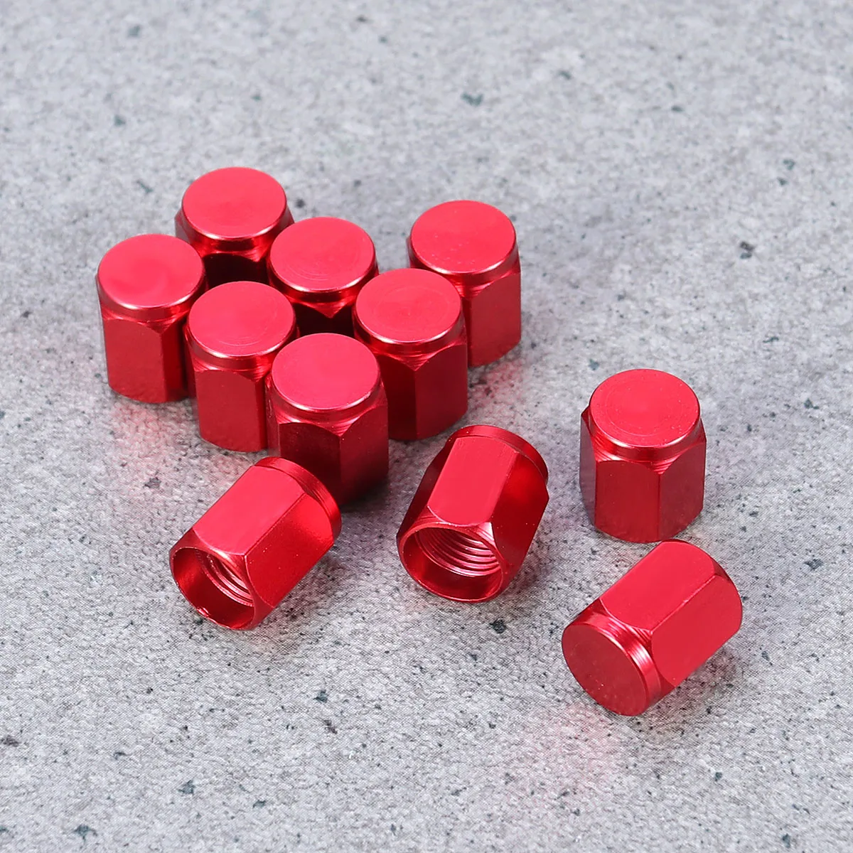 

10pcs Tire Valve Caps Aluminum Alloy Durable AntiRust For Bicycle Mountainbike Roadbike Bright Color Easy Installation