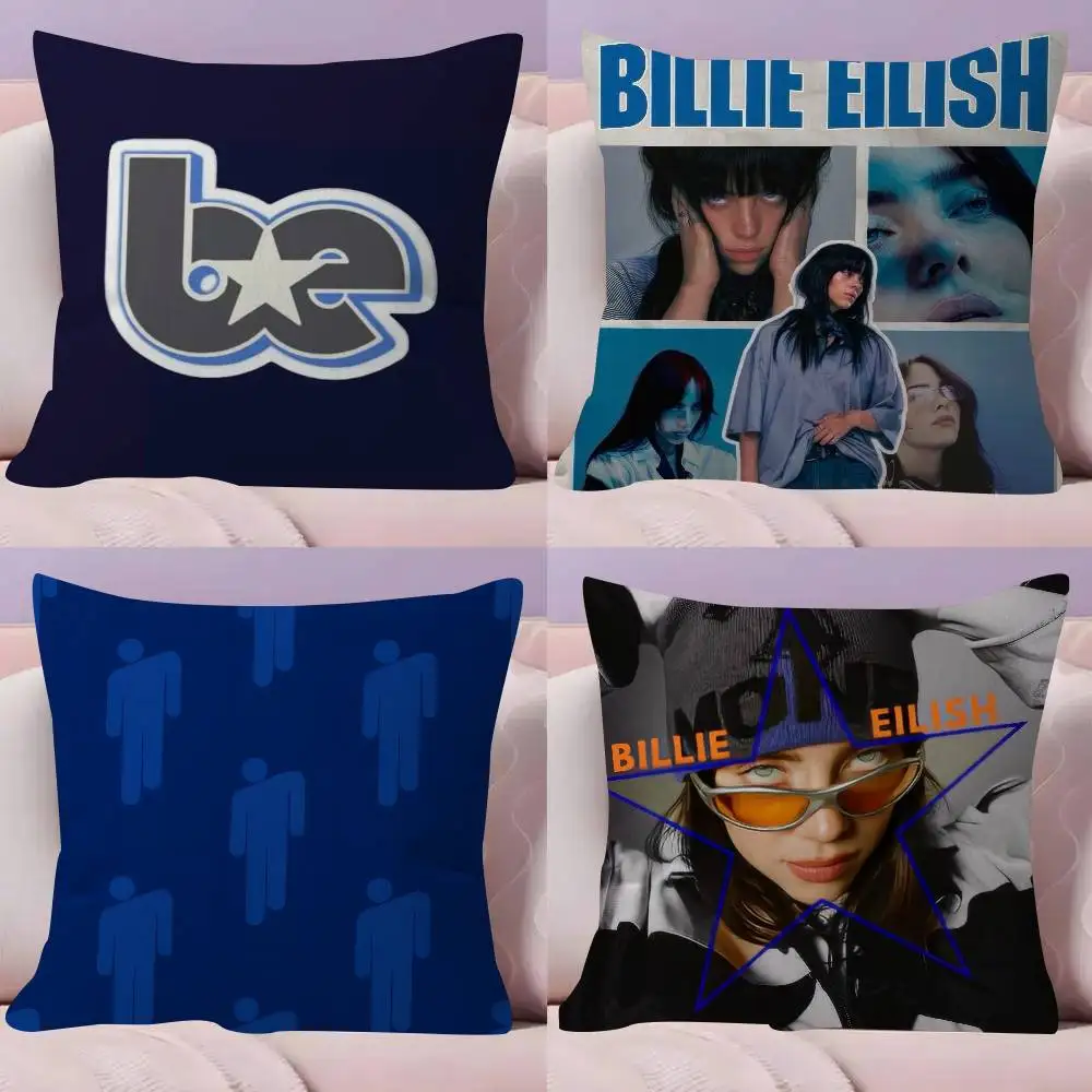 Sängerin Billie Eilish Kissenbezug 30x50 Polyester Sofakissen Dekorative Wurfkissen Heimdekoration Kissenhülle