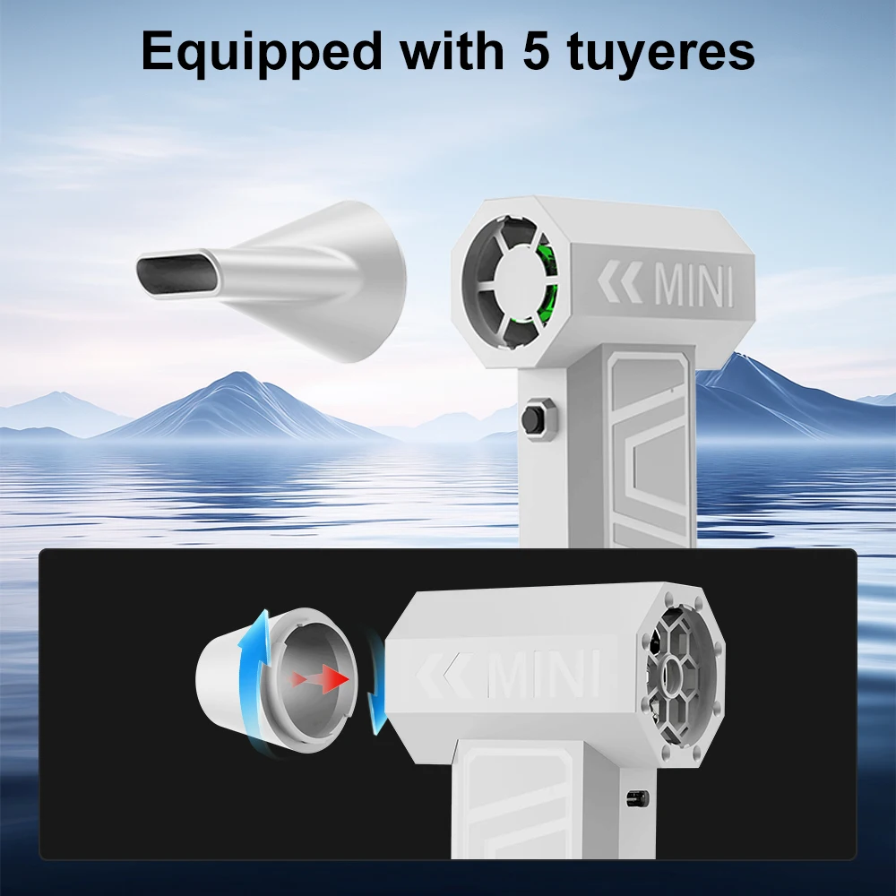 135000 rpm 4000 mAh turbo fan high speed blizzard snow blower dust blower violent fan brushless motor car cleaning