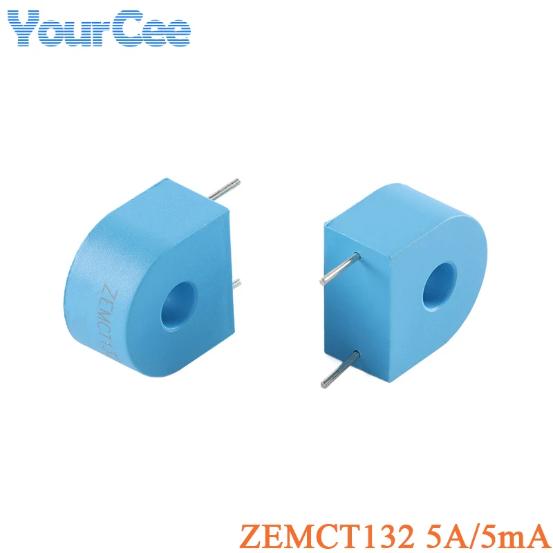 5pcs/2pcs ZEMCT132 5A/5mA Current Transformer Micro Precision Blue Transformers Sensor