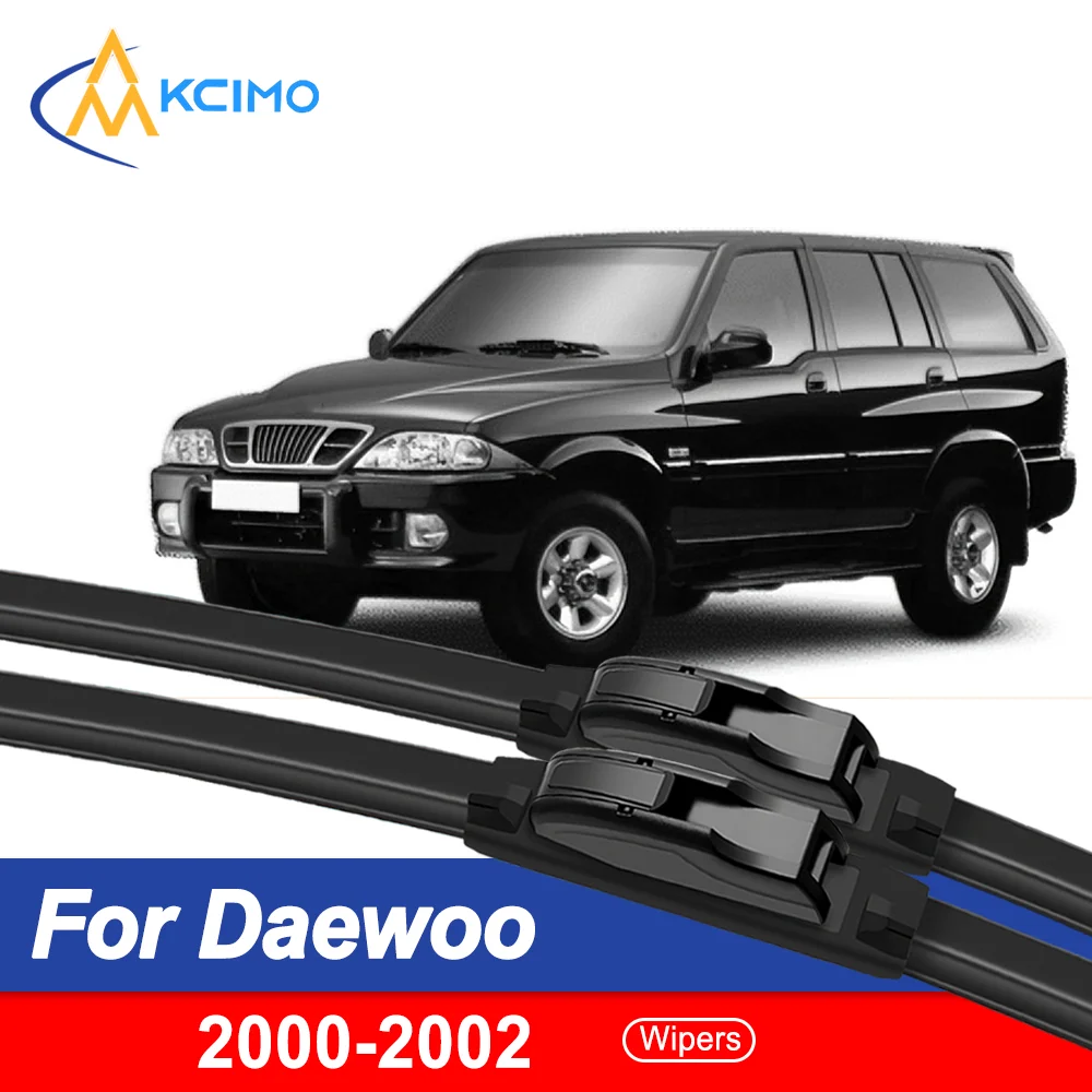 

Superior All-Season Wipers 2-Pack for Daewoo Musso P100 2000-2002 Durable Quiet Smudge-Free Clean for Uninterrupted Visibility