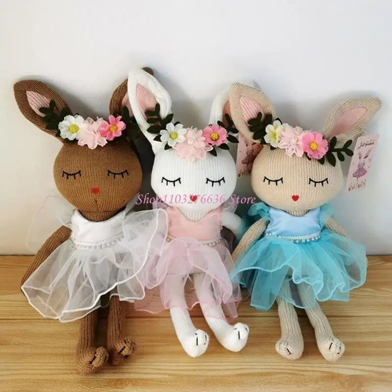 R6FD 35cm Hand Sewing Sleeping Doll Soft Toy Stuffed Animal for Hobby-Collections