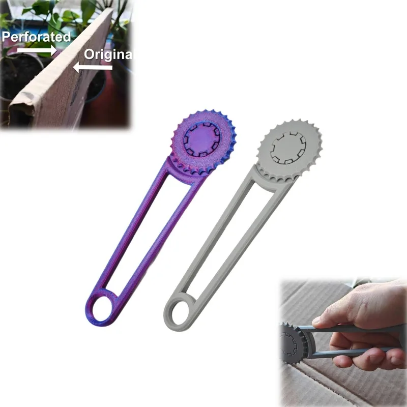 クリエイティブな段ボール箱パンチツール DIYクラフト＆ギフト包装用穴あけパンチ 家庭、オフィス、学校用カートンボックス包装用品