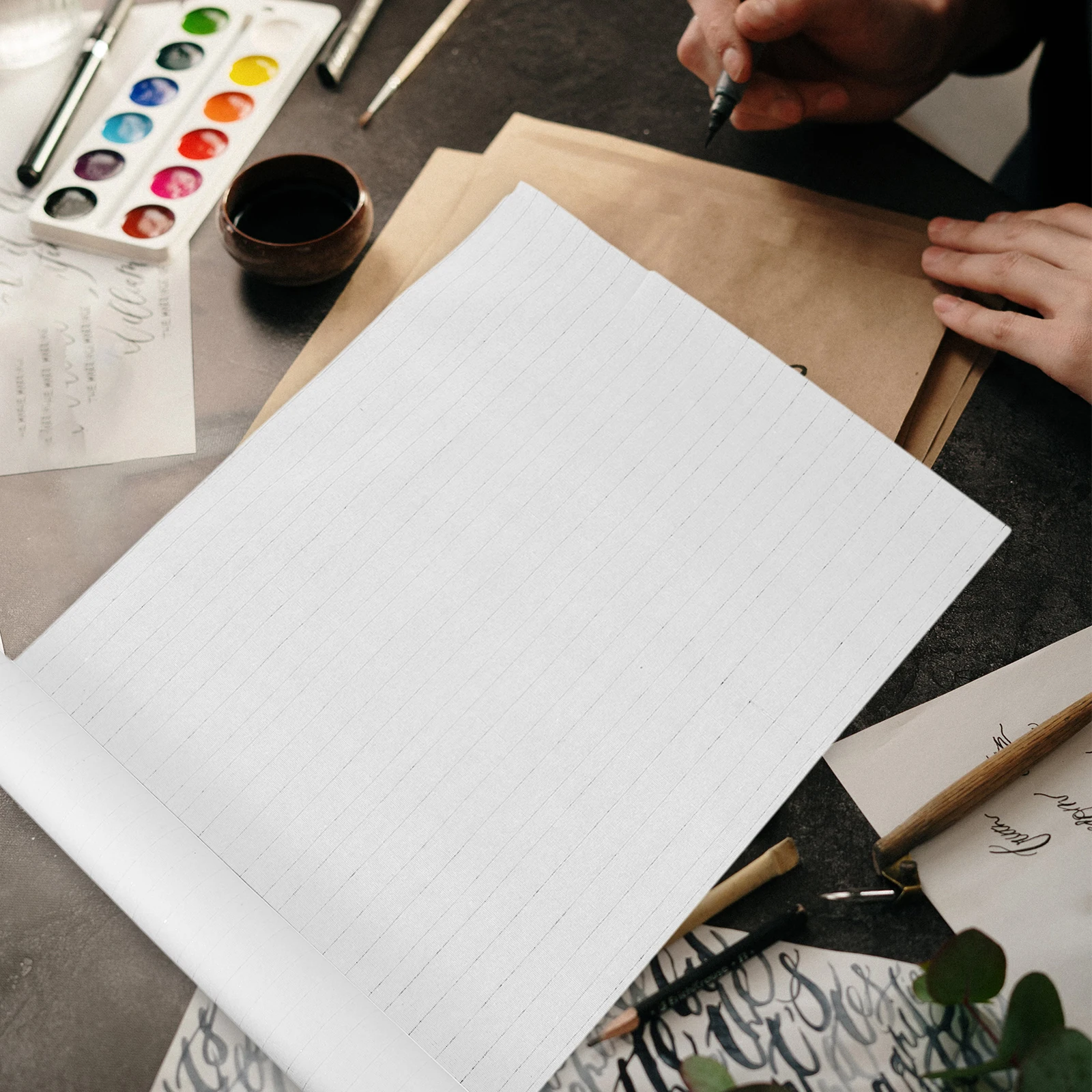 

Multi-function Pearl Gloss Rice Paper 48cmx20m Calligraphy Art Daily School Office Portable Handmade Transparent Copying