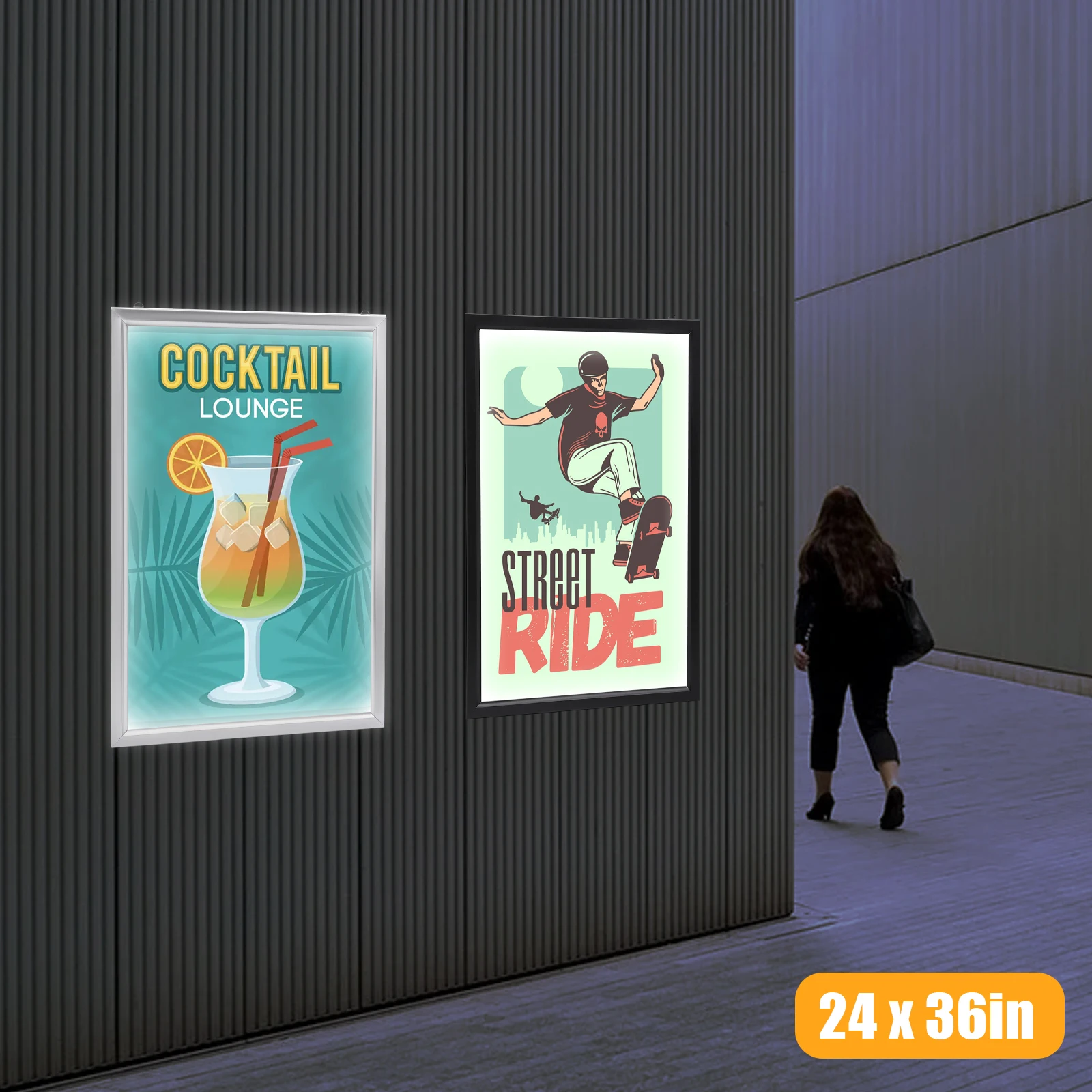 

LED Movie Poster Frame Home Theater Wall Mounted Advertising Picture Frame Display Led Light Box Sign Advertising Display