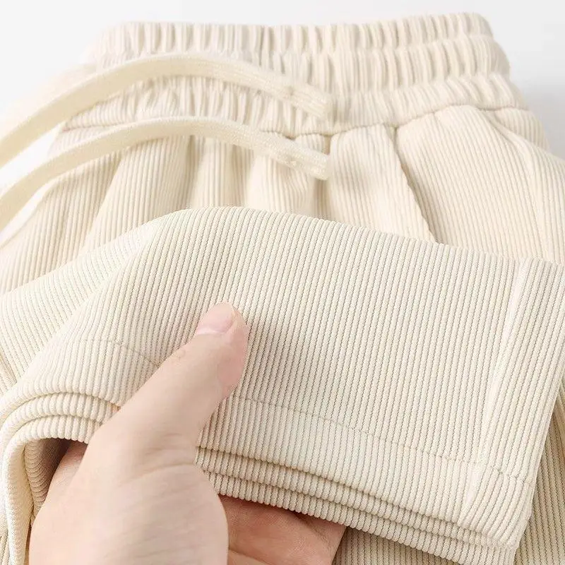 

Удобные для кожи свободные прямые спортивные брюки унисекс светлых оттенков для весеннего сезона