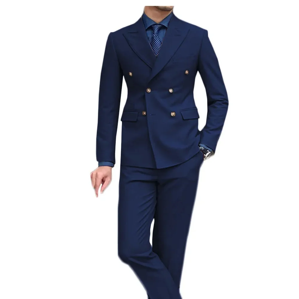 

Jacket +Pants Classy High Quality Men's Suit Fashionable and Casual Slim Fit Male Groom Wedding Blazers Party