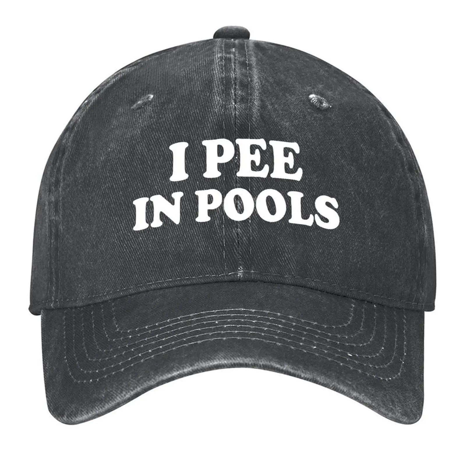 

I Pee in Pools Baseball Cap Snap Back Hat Custom Cap Fashion Beach Sunscreen Baseball Men Women's