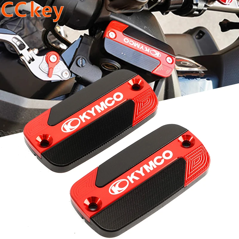 

For KYMCO DownTown 125 200 300i 350i XCITING 250 300 350 400 500 CV3 550 Motorcycle CNC Brake Fluid Cylinder Reservoir Cover Cap