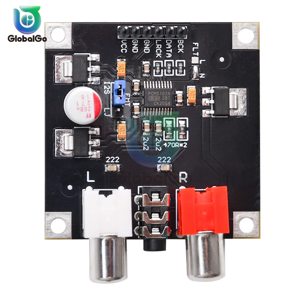 PCM5102 DAC Decoder I2S Player Assembled Board 32Bit 384K Beyond ES9023 PCM1794 For Raspberry Pi