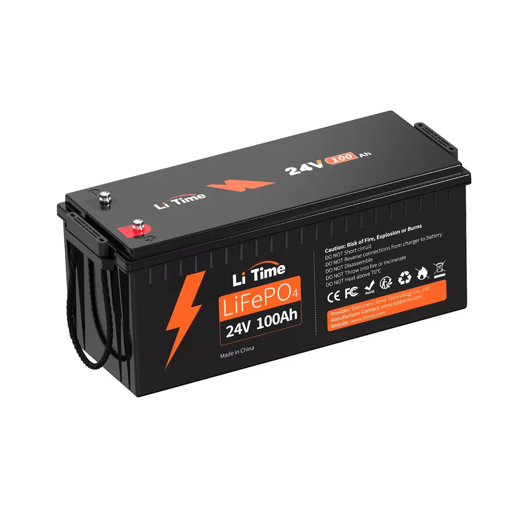 

US Stock 24V 100Ah LiFePO4 Lithium Battery 2.56kWh UL Certified 10-Years Lifetime Fast Delivery Batteries For RV Marine Off-Grid