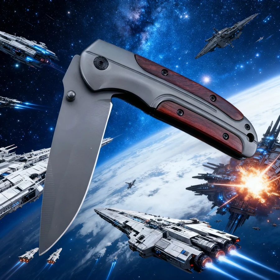 

Карманный нож DA43 5cr13Mov, лезвие 420, сталь с цветной деревянной ручкой, тактический нож для кемпинга, самообороны, мужской подарок